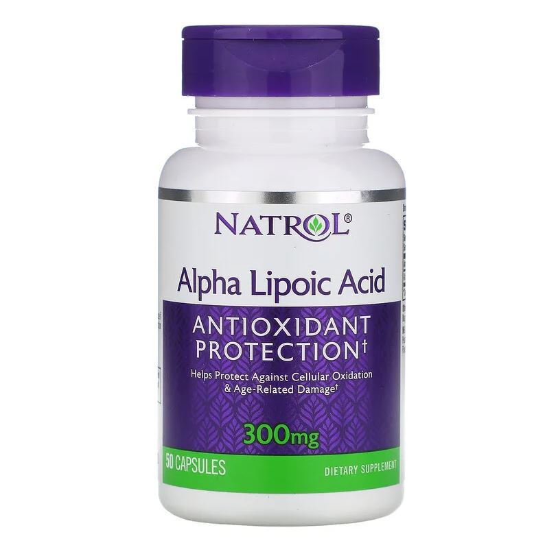 Ácido Alfa Lipóico, 300 mg, 50 Cápsulas, Natrol