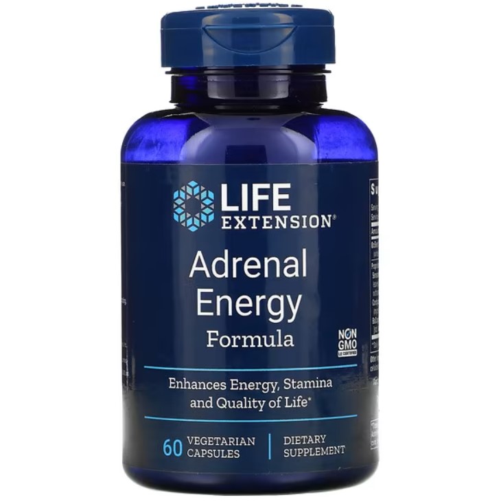 Adrenal Energy Formula, 60 Cápsulas, Life Extension