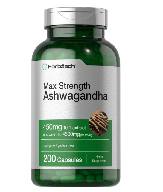 Ashwagandha 450mg Com Pimenta Negra 18mg, 200 Cápsulas, Horbaach