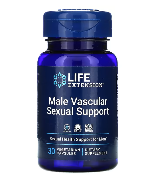 Auxílio Sexual Vascular para Homens, 30 Cápsulas, Life Extension