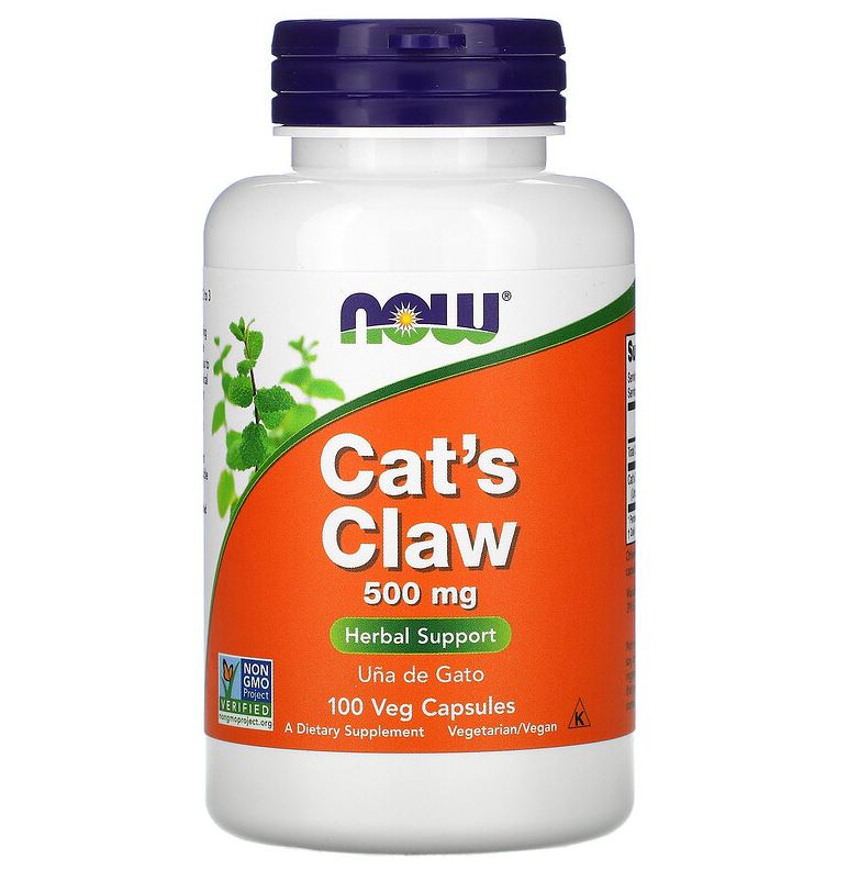Cat's Claw (Unha de Gato) 500mg, 100 Cápsulas, Now