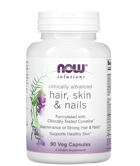 Clinically Advanced, Hair Skin Nails, Cabelos, Pele e Unhas, 90 Cápsulas, Now