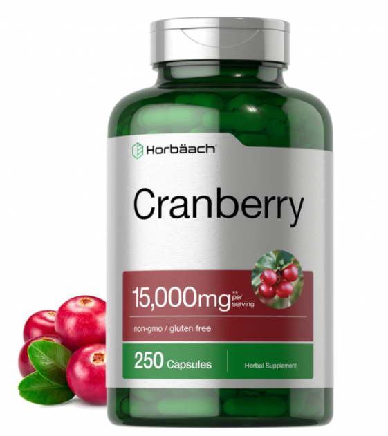 Cranberry 15000mg, Com Vitamina C, 250 cápsulas, Horbaach