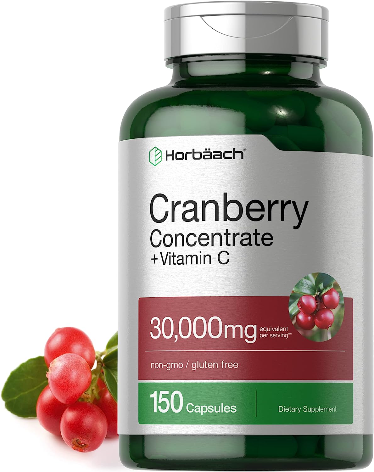 Cranberry concentrado, 30,000mg, 150 cápsulas, Horbaach