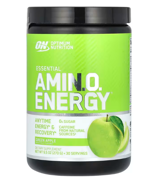 Essential AMINO Energy, Sabor Maçã Verde, 270g, Optimum Nutrition