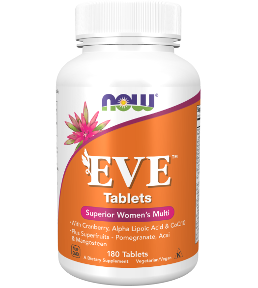 EVE, Multivitamínico para as mulheres, 180 Tablets, Now