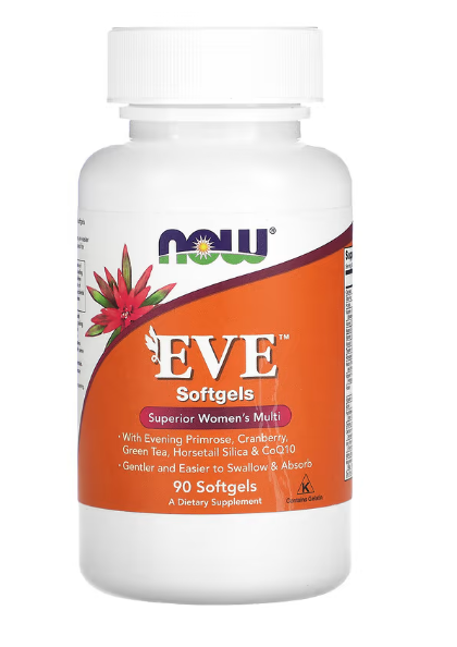 EVE, Multivitamínico para as mulheres, 90 Cápsulas, Now