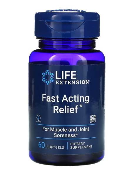 Fast Acting Relief, Alívio de Ação Rápida, 60 Cápsulas, Life Extension