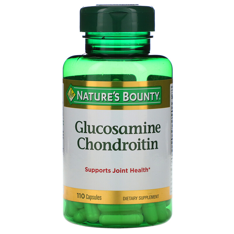 Glucosamina Condroitina 1.100 mg (Glucosamine Chondroitin), 110 Cápsulas, Nature's Bounty