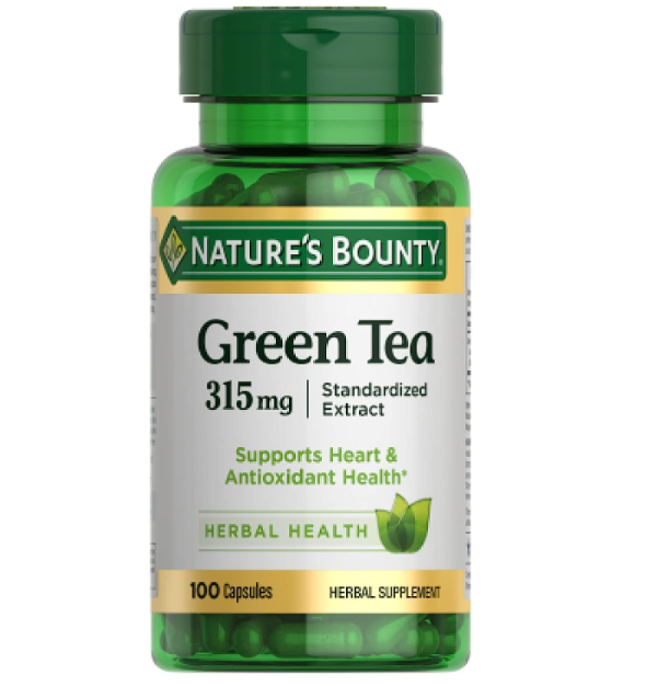 Green Tea, Chá verde, 315mg, 100 cápsulas, Nature's Bounty