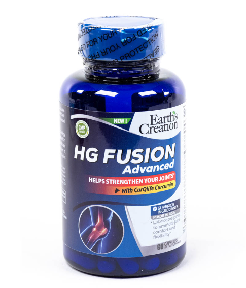 HG Fusion Glucosamina e Condroitina, 60 Cápsulas, Earth's Creation