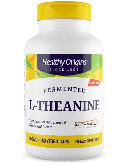 L-Theanine 100mg, 180 Cápsulas, Healthy Origins