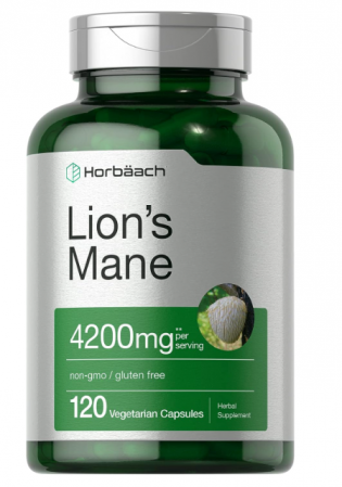 Lion's Mane, Juba de Leão, 4200mg, 120 Cápsulas, Horbaach