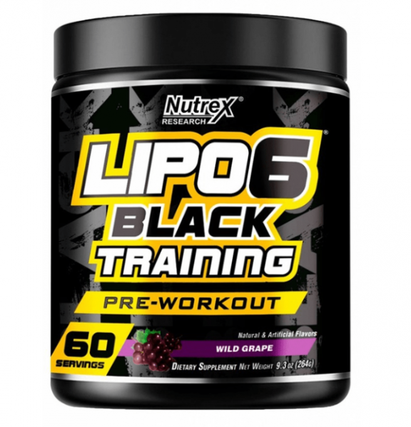 Lipo6 Black Training, Sabor Wild Grape, 264g, Nutrex