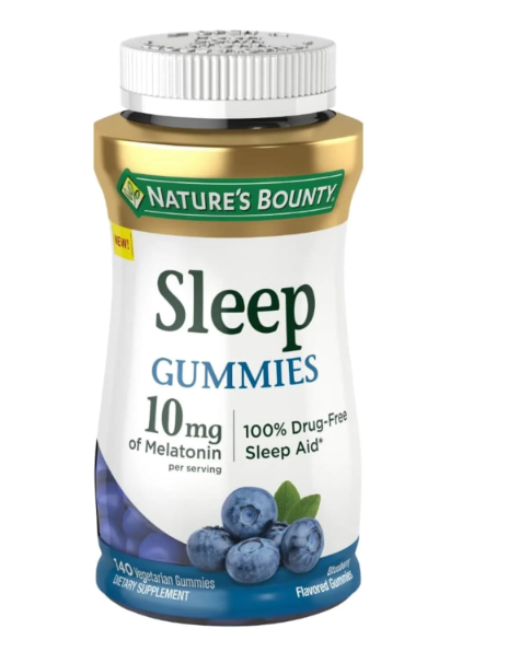 Melatonina 10mg, 140 Gomas Sabor Mirtilo, Nature's Bounty
