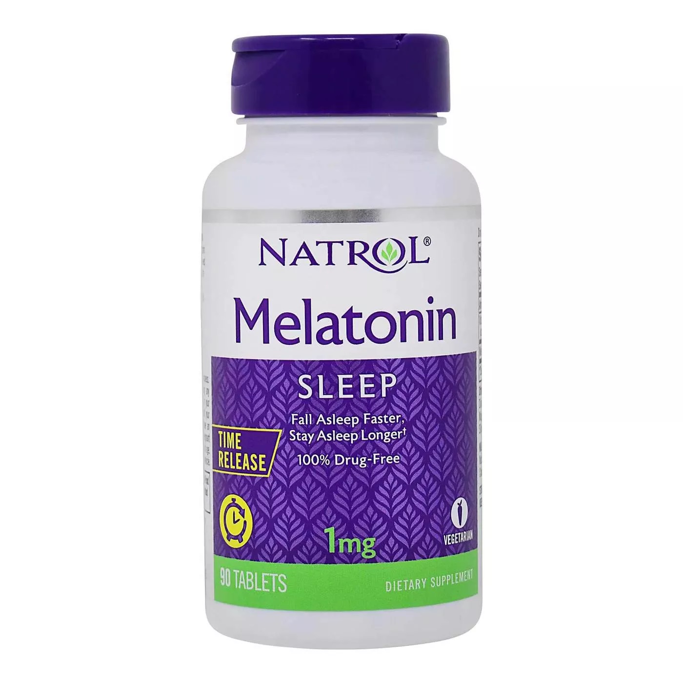 Melatonina  1mg, Time Release liberacao gradativa, 90 Comprimidos. Natrol