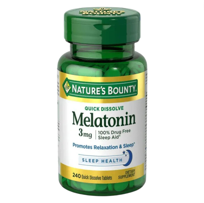 Melatonina, 3mg, Sublingual, 240 Comprimidos, Nature's Bounty