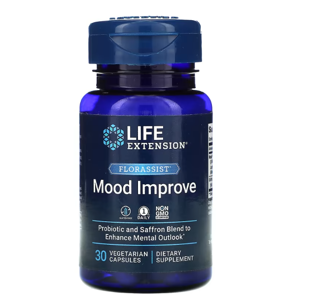 Melhoramento do Humor FLORASSIST, 30 Cápsulas, Life Extension