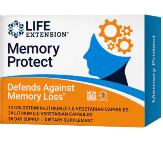 Memory Protect, Suporte de memória, Cognição, fórmula avançada, 36 Doses, Life Extension