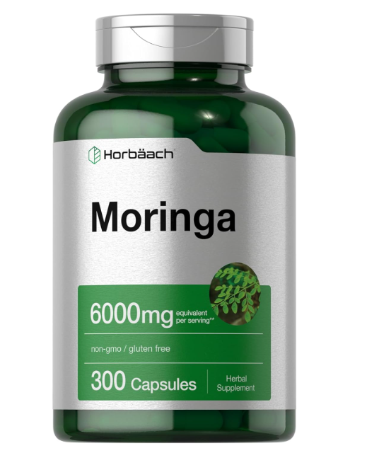 Moringa Oleifera 6000mg, 300 Capsulas, Horbaach