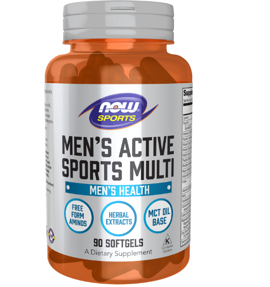 Multivitamínico Esportivo Masculino, Men's Active Sports, 90 Cápsulas, Now