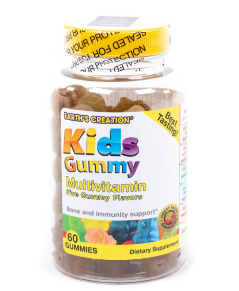 Multivitamínico Infantil, Kids Gummy, 60 Gomas Sabor de Frutas, Earth's Creation