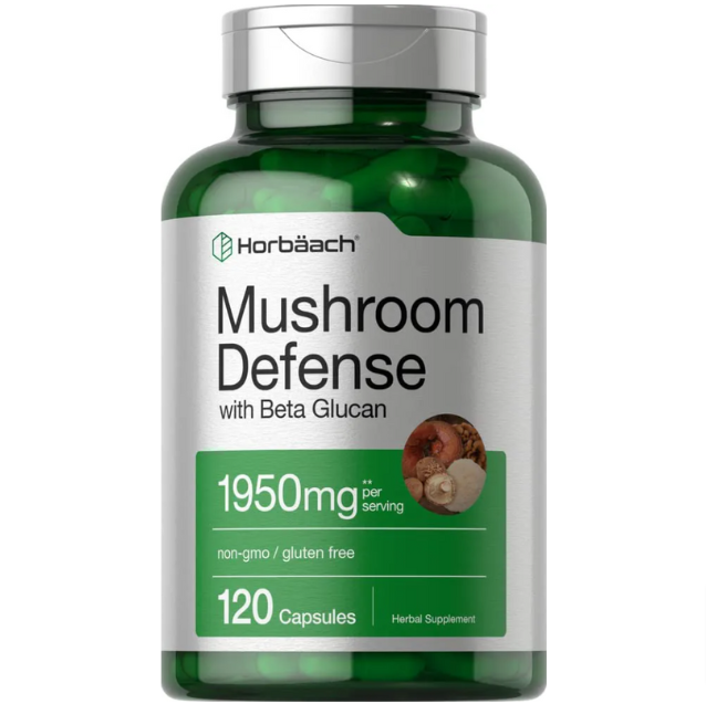 Mushroom Complex  Horbaach (Suplemento de suporte imunológico de cogumelos) 150 capsulas