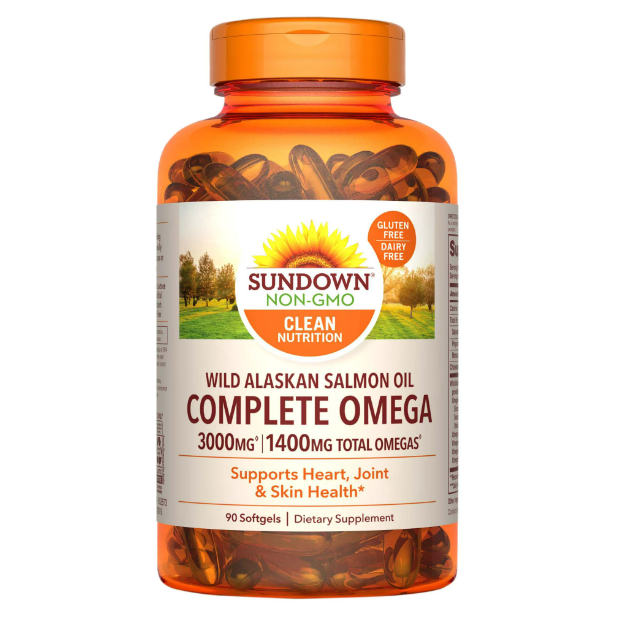 Ômega Completo com Óleo de Salmão, 1400mg, 90 Cápsulas, Sundown