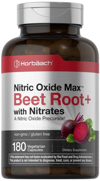 Óxido Nítrico Max com Raiz de Beterraba, Beet Root, 180 Cápsulas, Horbaach
