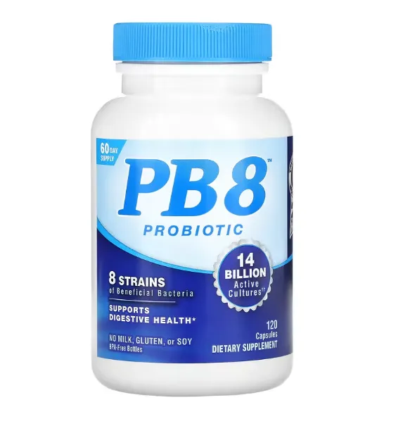 PB 8 Probiótico, 14 Bilhões, 120 Cápsulas, Now