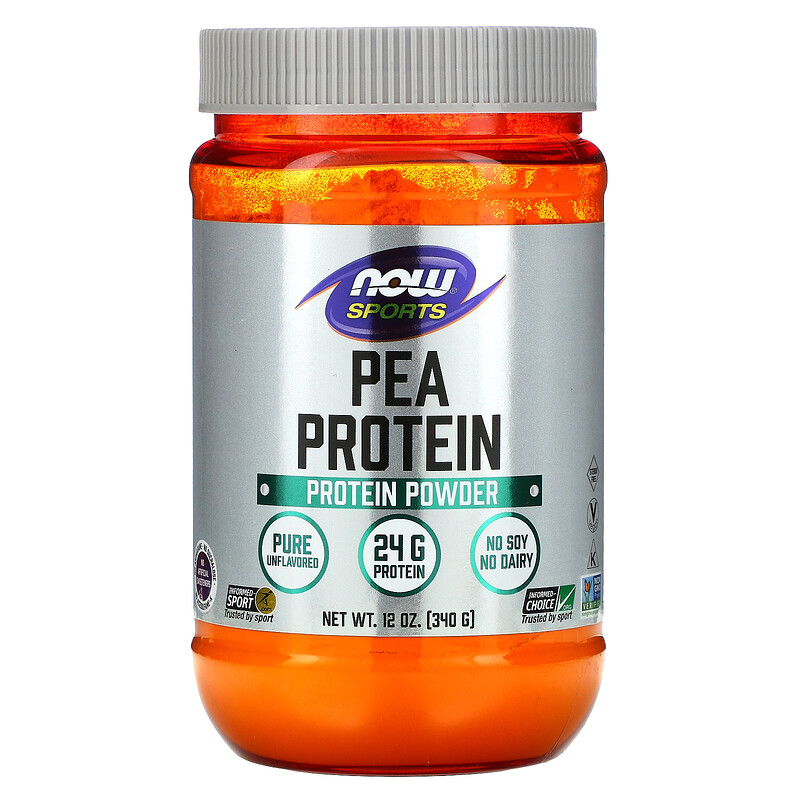 Pea Protein (Proteína de Ervilha, Pura) Sem Sabor, Vegano, Now