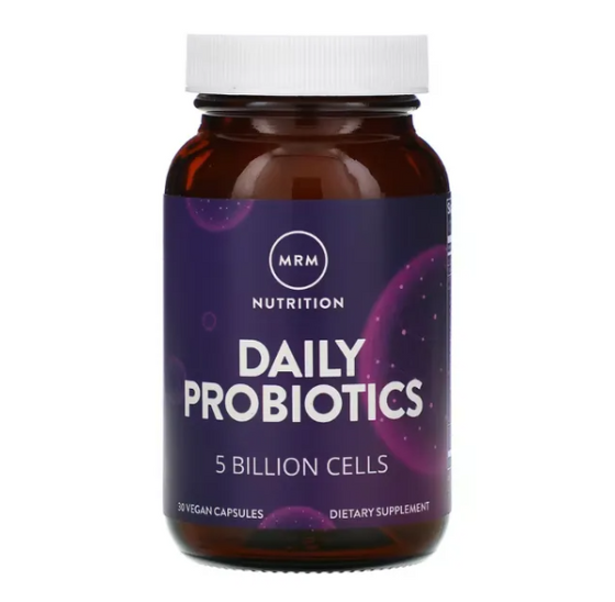 Probióticos Diários, 5 Bilhões de Células, 30 Cápsulas, MRM