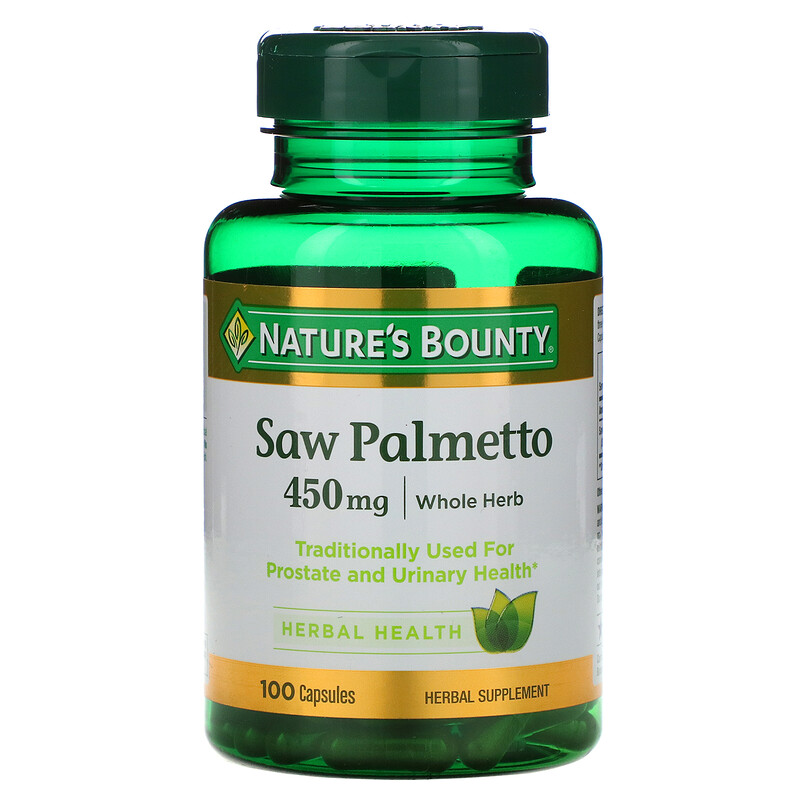 Saw Palmetto,  450 mg, 100 Cápsulas, Nature's Bounty