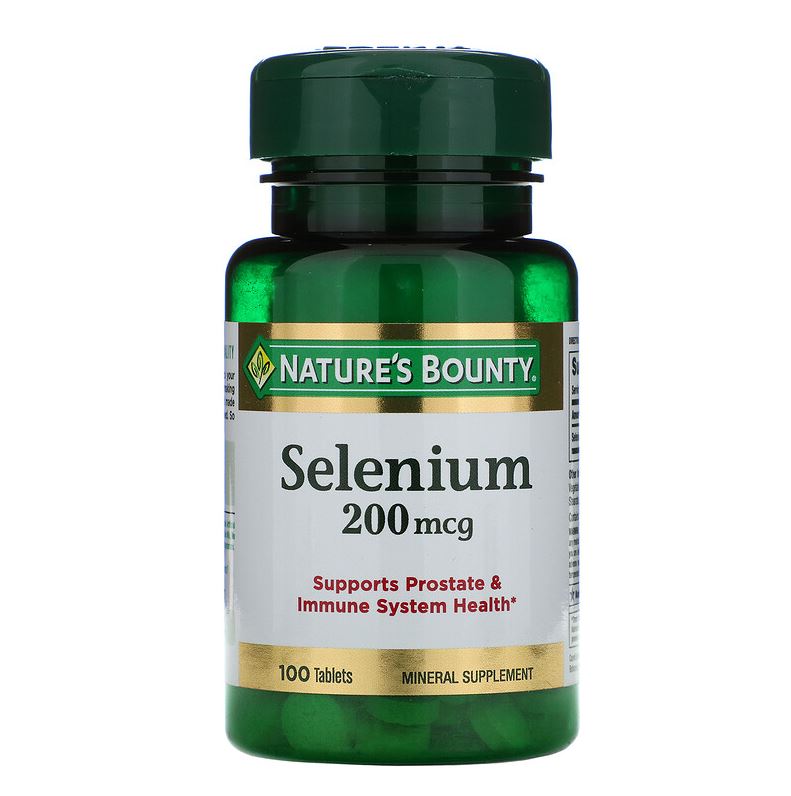Selênio, 200 mcg, 100 Comprimidos, Nature's Bounty