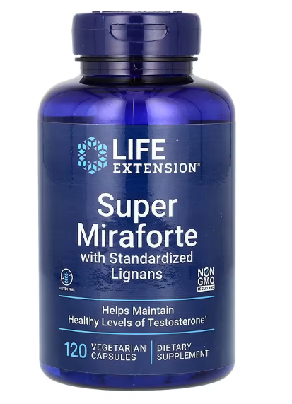 Super Miraforte com Benefícios de Lignanas Padronizadas, 120 Cápsulas, Life Extension