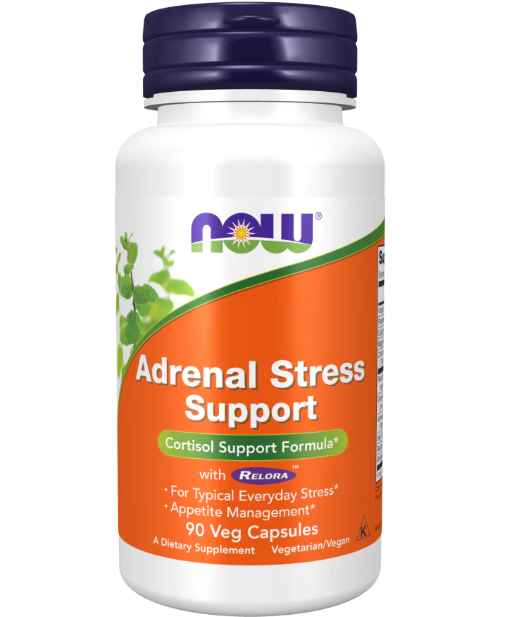 Suporte ao Estresse Adrenal, 90 Cápsulas - Now Foods