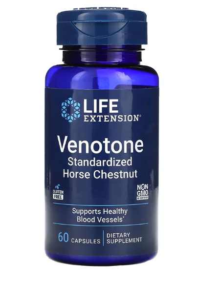 Venotone, Castanha da Índia Padronizada, 60 Cápsulas, Life Extension
