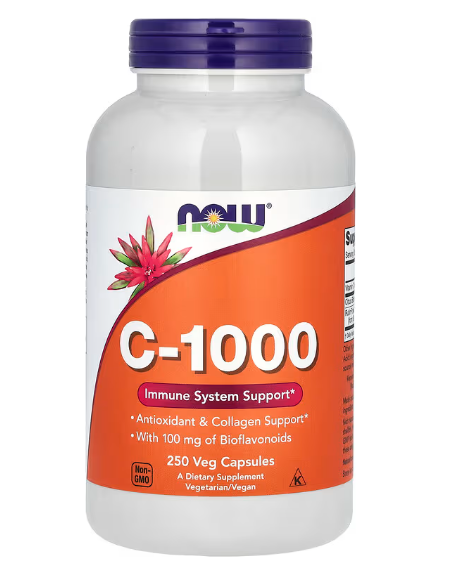Vitamina C-1000 com Bioflavonoides, 250 Cápsulas, Now