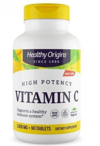 Vitamina C 1000mg, 90 comprimidos, Healthy Origins