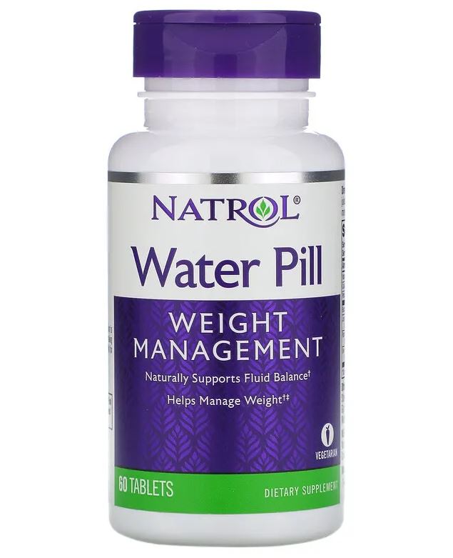 Water Pill, Pílula para Eliminação de Água, 60 Comprimidos, Natrol