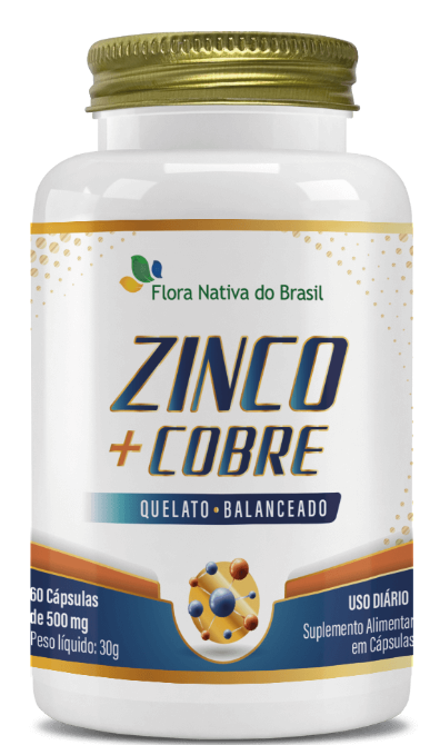 Ferro + Cobre, 500mg, 60 Cápsulas, Flora nativa