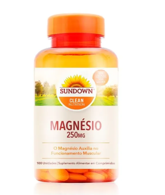 Magnésio, 250mg, 100 comprimidos, Sundown