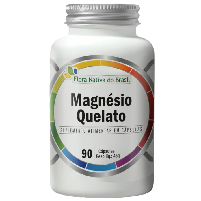 Magnésio Quelato, 500mg, 90 Cápsulas, Flora Nativa
