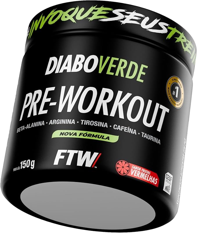 FTW Pré Treino Diabo Verde Pote 150g